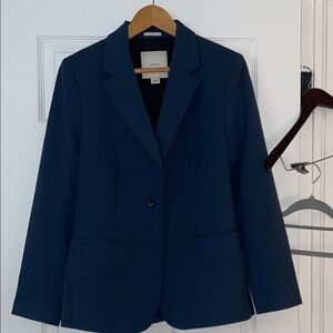 Calvin Klein Dark Blue Pinstriped Women's Blazer brand new